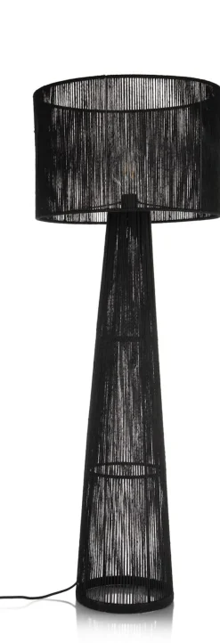 Tali vloerlamp 1*E27 H120cm in de kleur Zwart - COCOmaison