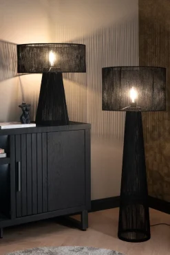Tali vloerlamp 1*E27 H120cm in de kleur Zwart - COCOmaison