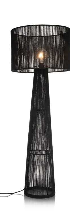Tali vloerlamp 1*E27 H120cm in de kleur Zwart - COCOmaison