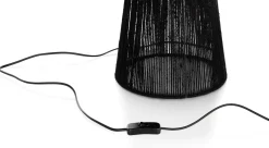 Tali vloerlamp 1*E27 H120cm in de kleur Zwart - COCOmaison