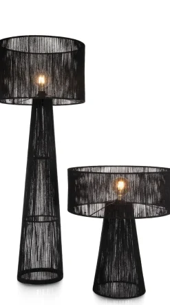 Tali vloerlamp 1*E27 H120cm in de kleur Zwart - COCOmaison