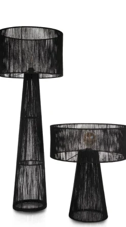 Tali vloerlamp 1*E27 H120cm in de kleur Zwart - COCOmaison