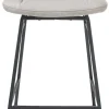 TATUM barstoel - draaibaar - stof Pala - lichtgrijs