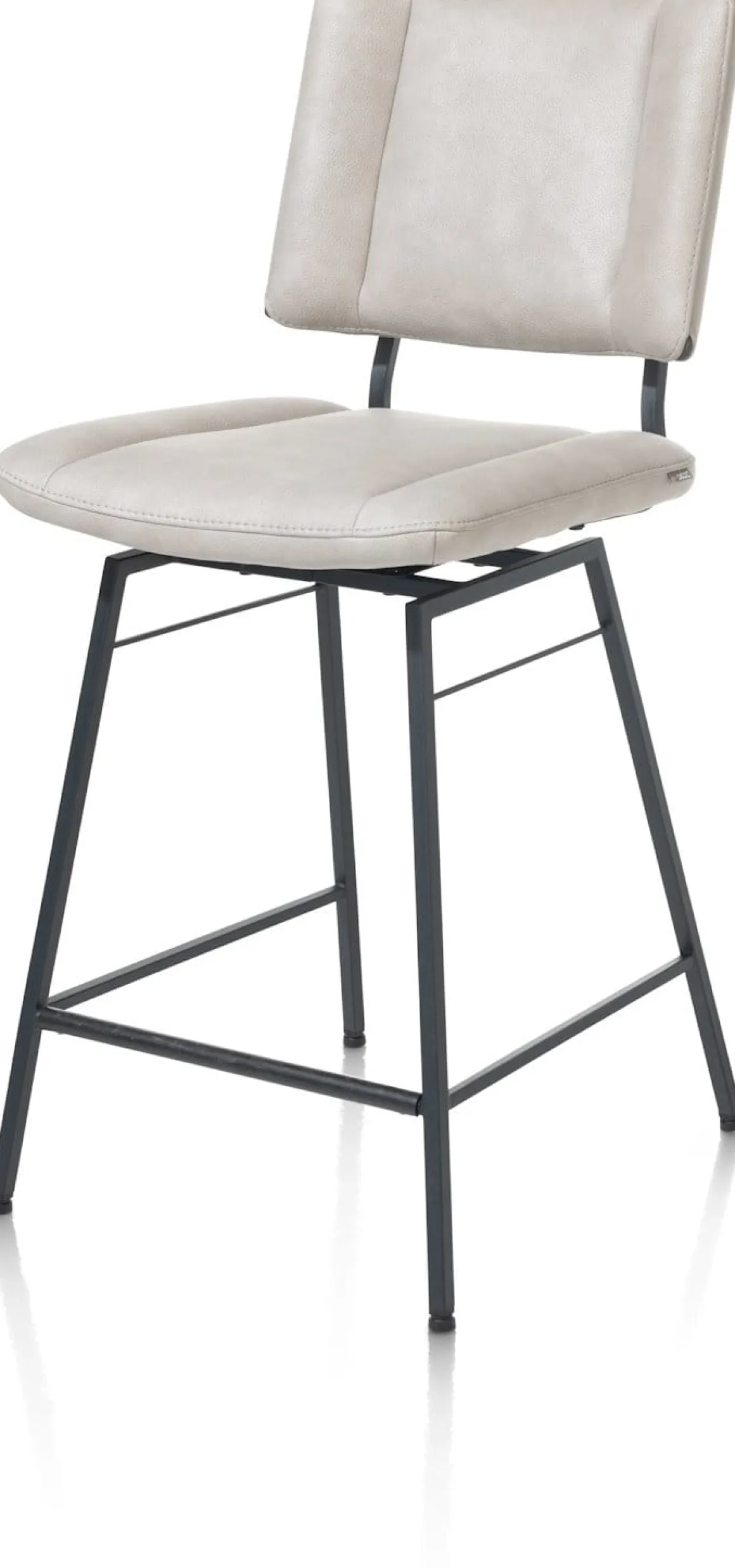 TATUM barstoel - draaibaar - stof Pala - lichtgrijs