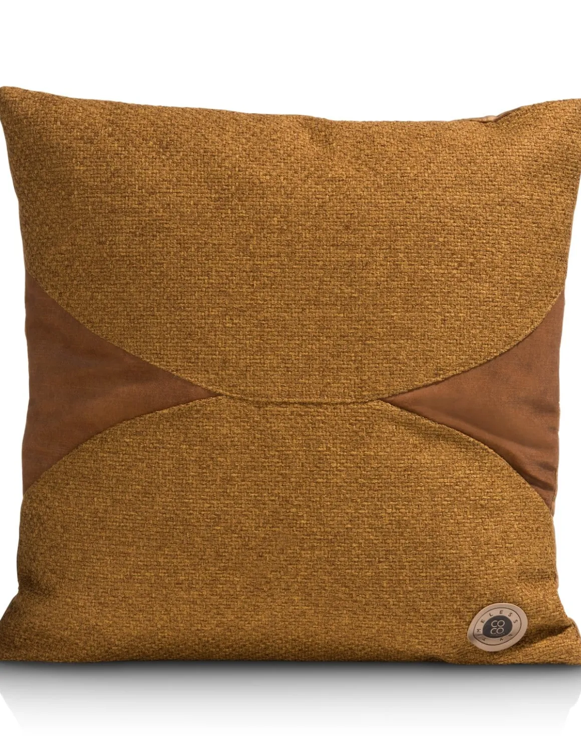 Timeless Aria kussen 45x45cm in de kleur Geel - COCOmaison