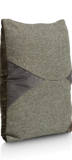 Timeless Aria kussen 45x45cm in de kleur Olijf - COCOmaison