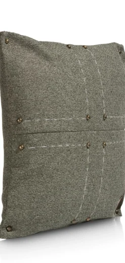 Timeless Avery kussen 50x50cm in de kleur Olijf - COCOmaison