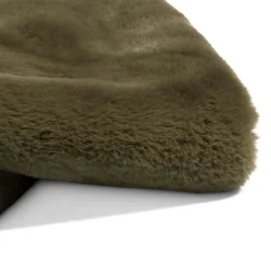 Timeless Evie plaid 130x160cm in de kleur Olijf - COCOmaison