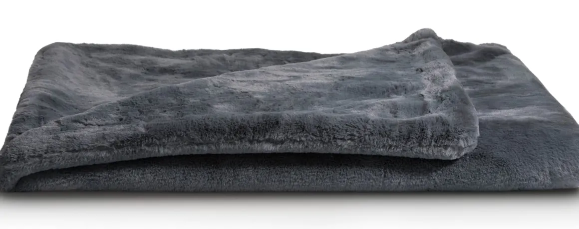 Timeless Evie plaid 130x160cm in de kleur Antraciet