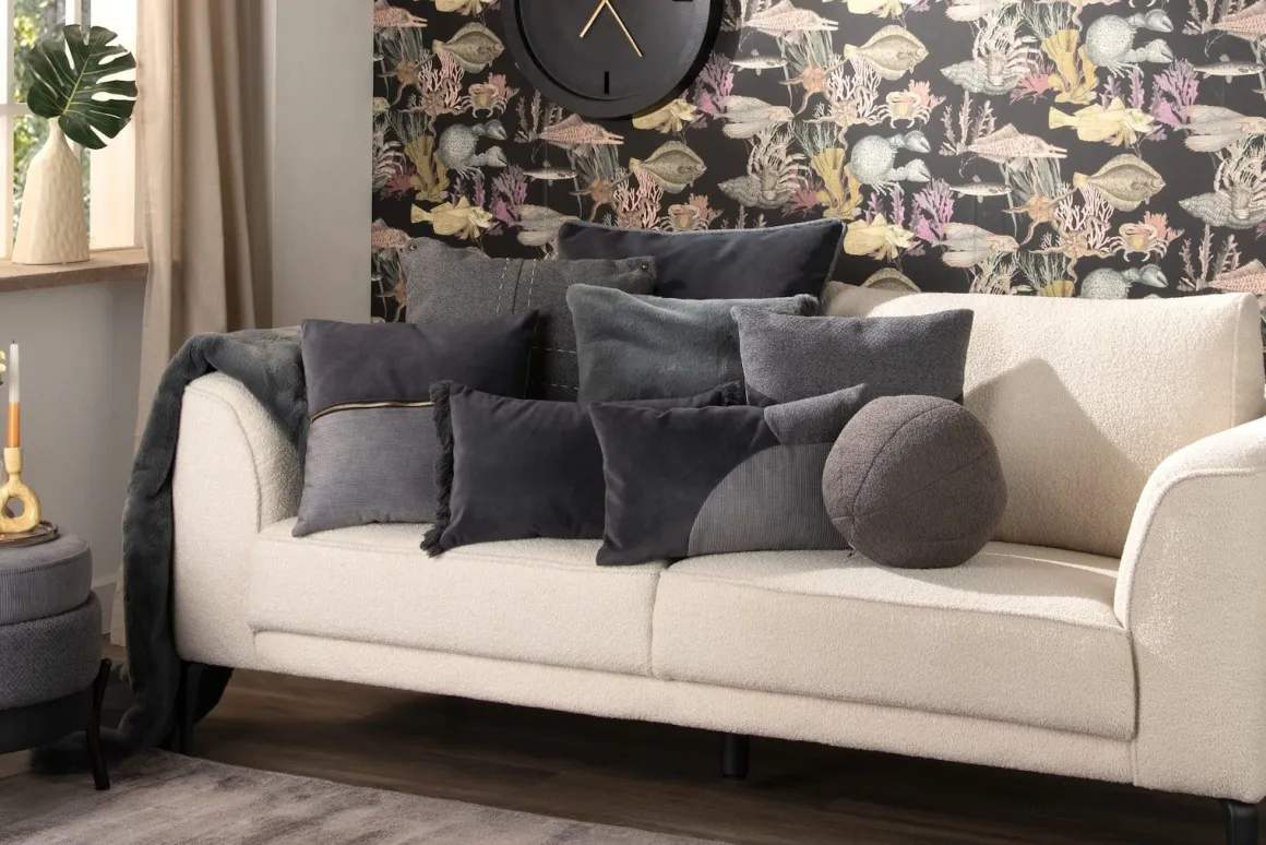 Timeless Evie plaid 130x160cm in de kleur Antraciet