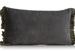 Timeless Mila kussen 30x50cm in de kleur Olijf - COCOmaison