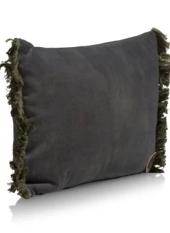 Timeless Mila kussen 30x50cm in de kleur Olijf - COCOmaison