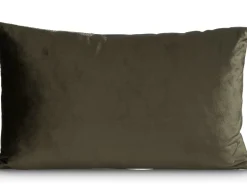 Timeless Scarlett kussen 30x50cm in de kleur Olijf - COCOmaison
