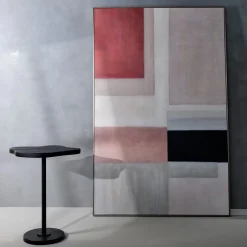 Tina bijzettafel H50cm in de kleur Zwart - COCOmaison