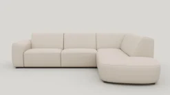 Tineo, hoekbank rechts - Livigno - Creme