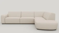 Tineo, hoekbank rechts - Livigno - Creme
