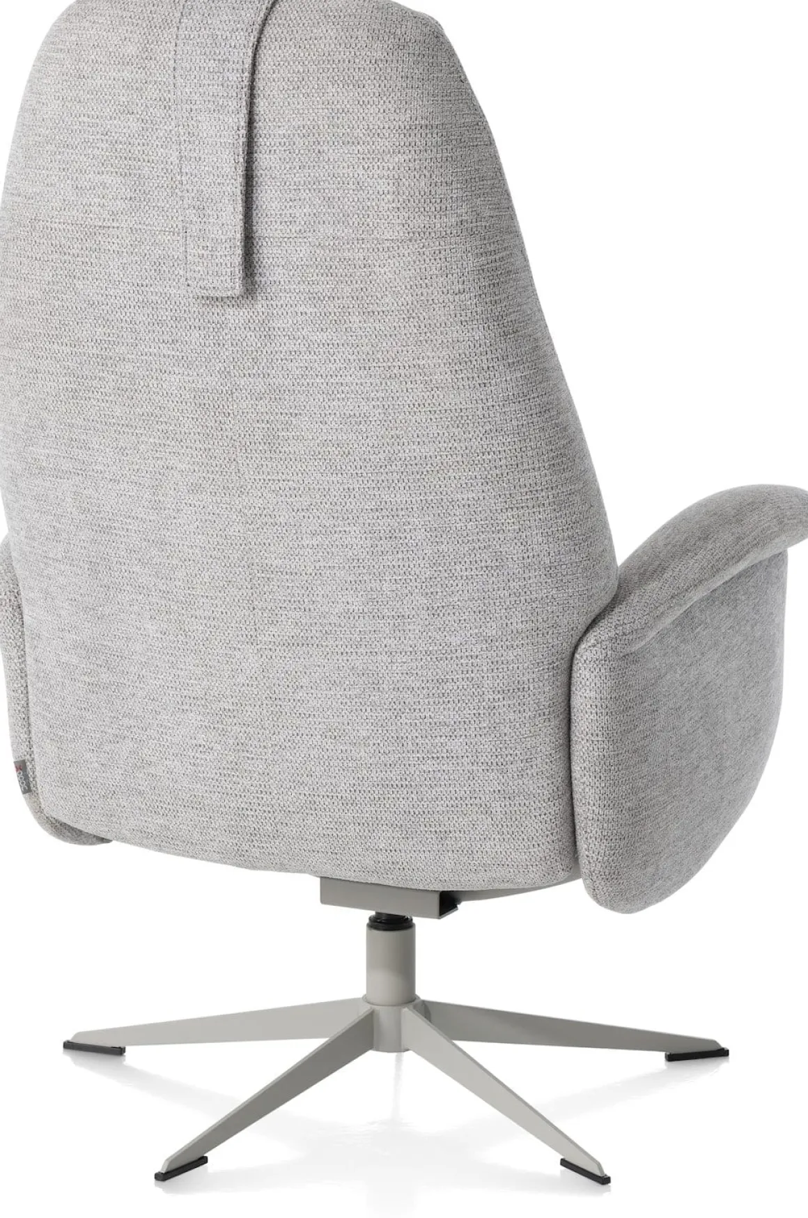 Tonale, relax-fauteuil incl. poef - silk grey frame