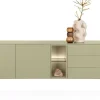 Trentino, Dressoir 240 cm. - 2-deuren + 3-laden + 2-niches - Olijf
