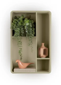 Trentino, Wand-element 85 cm. - mdf gelakt - Olijf