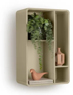 Trentino, Wand-element 85 cm. - mdf gelakt - Olijf