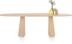 Trenton eetkamertafel 270 x 120 cm in de kleur Naturel - XOOON