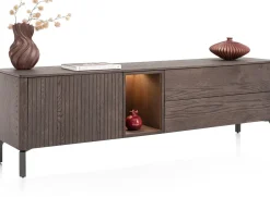 Trenton, lowboard 180 cm - 1-deur + 2-laden + 1-niche - Clay