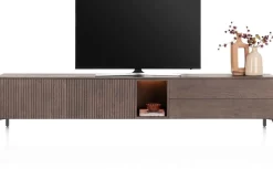 Trenton, Lowboard 270 cm. - 2-deuren + 2-laden + 1-niche - Clay