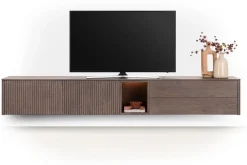 Trenton, Lowboard 270 cm. - 2-deuren + 2-laden + 1-niche - Clay