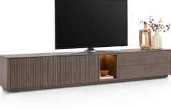 Trenton, Lowboard 270 cm. - 2-deuren + 2-laden + 1-niche - Clay