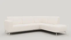 Twist, hoekbank rechts - Ponti - Creme