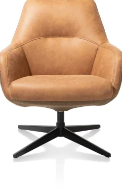 VERNON fauteuil met draaifunctie - lage rug - XOOON