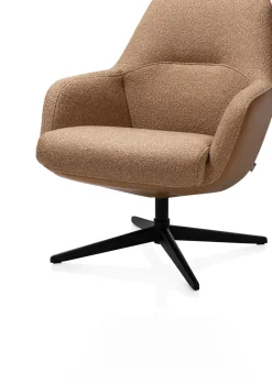 VERNON fauteuil met draaifunctie - lage rug - XOOON