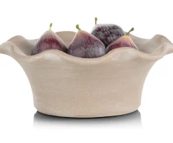 Wave schaal D25cm in de kleur Beige - COCOmaison